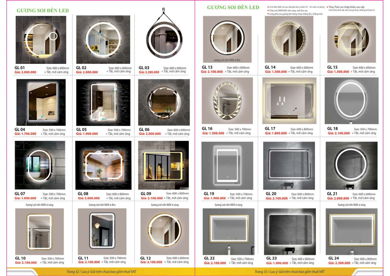 Thiết bị vệ sinh RANROVER Catalogue và Bảng giá mới nhất /Page 17
